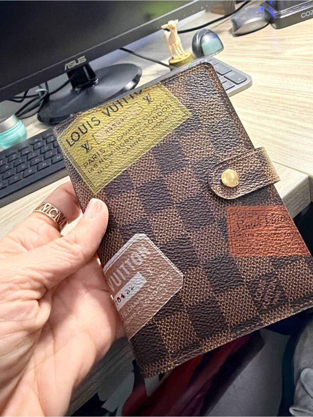 Louis Vuitton Brown Damier calendar